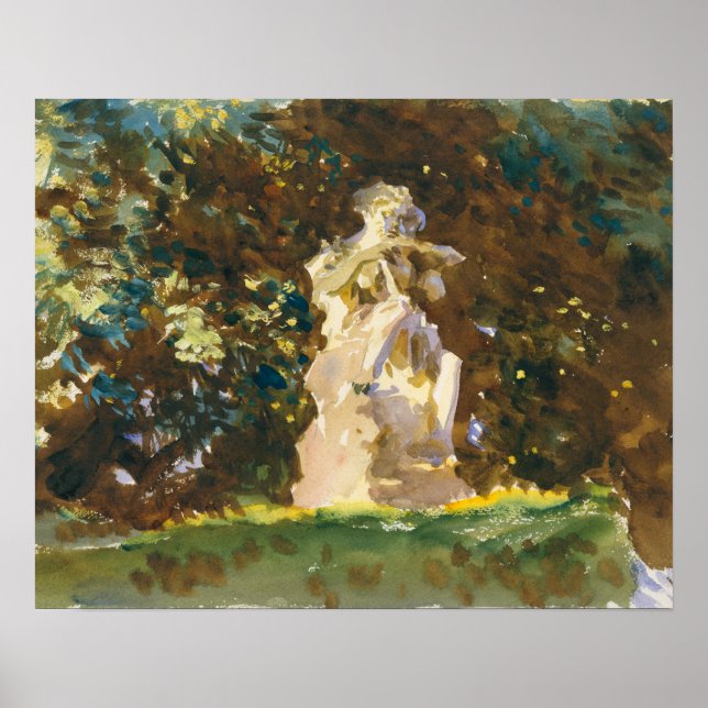 Póster John Singer Sargent - Boboli Garden, Florence (Frente)