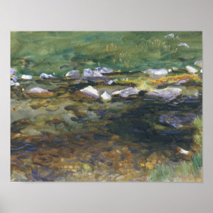 Póster John Singer Sargent - Brook and Meadow