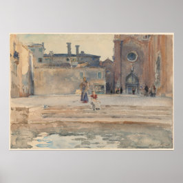 Póster John Singer Sargent Campo dei Frari, Venecia Itali