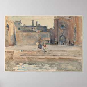 Póster John Singer Sargent Campo dei Frari, Venecia Itali