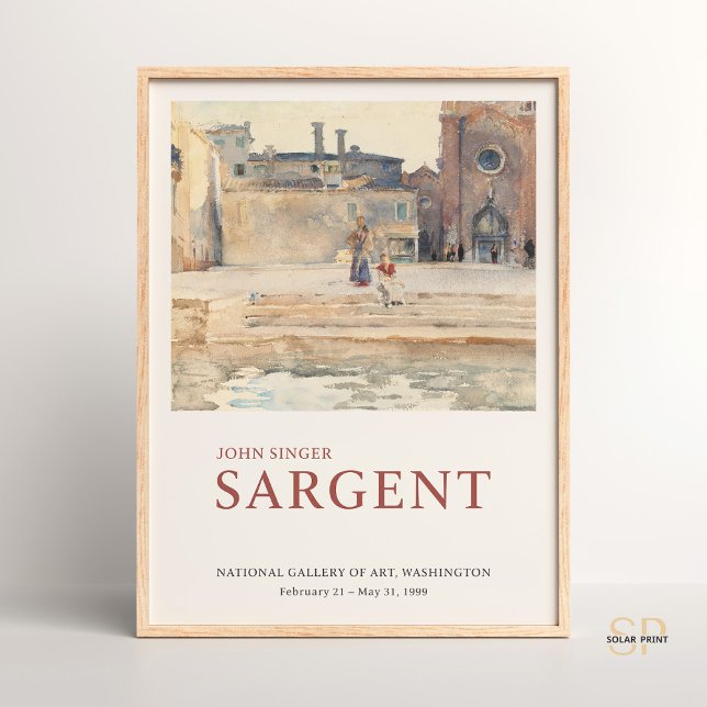 Póster John Singer Sargent Campo dei Frari Venice Paint (Subido por el creador)