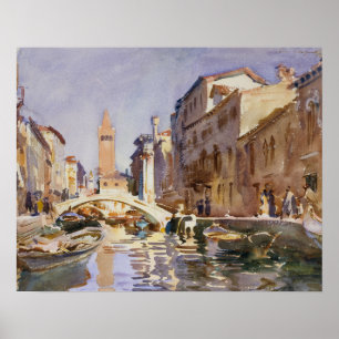 Póster John Singer Sargent - canal veneciano