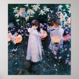 Póster John Singer Sargent Carnation Lily Rosa