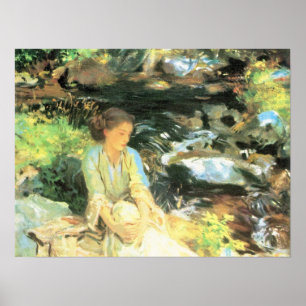 Póster John Singer Sargent - El arroyo negro