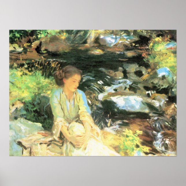 Póster John Singer Sargent - El arroyo negro (Frente)