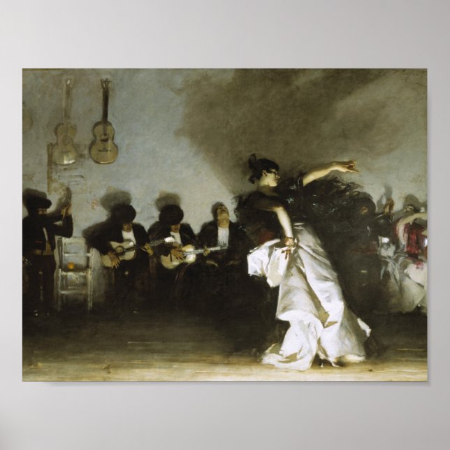 Póster John Singer Sargent - El Jaleo (Frente)