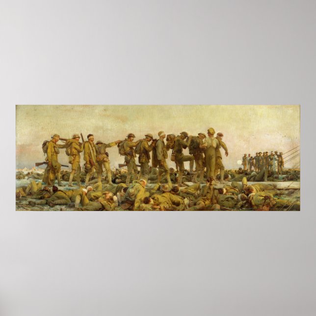 Póster John Singer Sargent - Gassed (Frente)