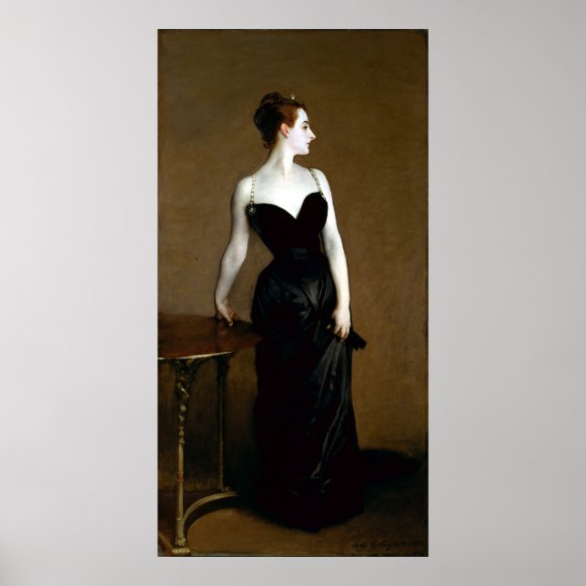Póster John Singer Sargent Madame X (Frente)