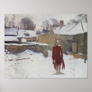 Póster John Singer Sargent - Mannikin in the Snow