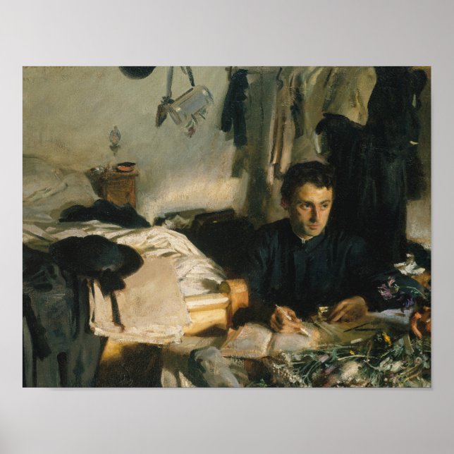 Póster John Singer Sargent - Padre Sebastiano (Frente)