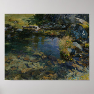 Póster John Singer Sargent - piscina alpina