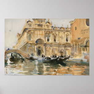 Póster John Singer Sargent - Río dei Mendicanti, Venecia