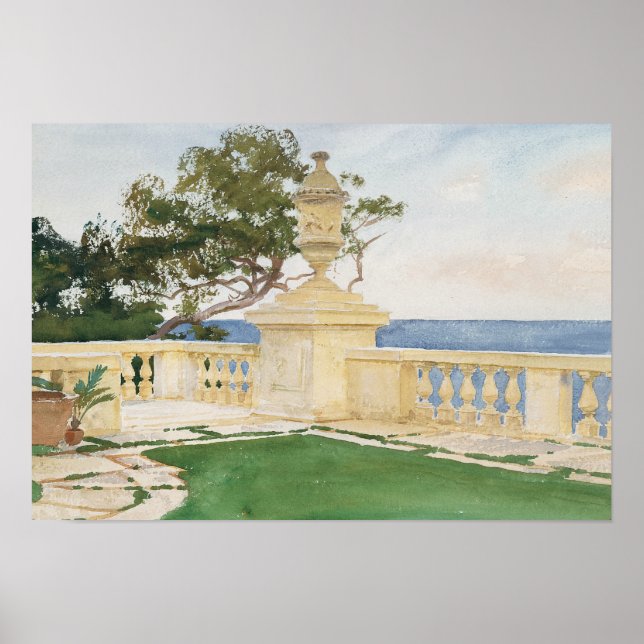 Póster John Singer Sargent - Terrace, Vizcaya (Frente)