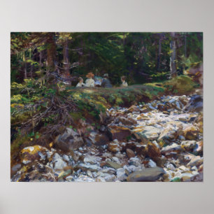 Póster John Singer Sargent The Master y sus alumnos