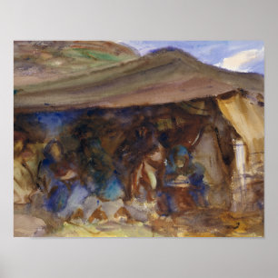 Póster John Singer Sargent - Tienda beduina