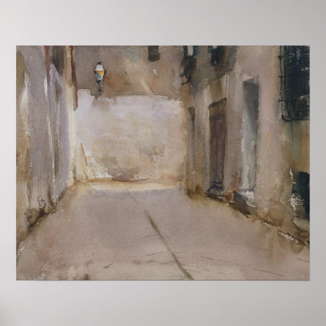 Póster John Singer Sargent - Venecia (Frente)