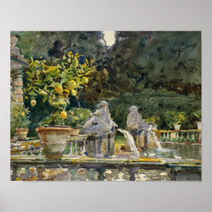 Póster John Singer Sargent - Villa di Marlia, Lucca