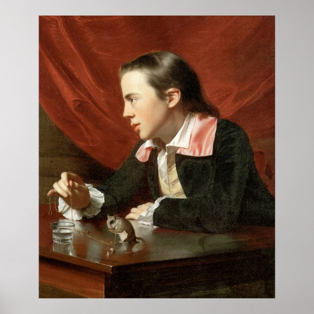 Póster John Singleton Copley Boy Con Una Ardilla (Frente)