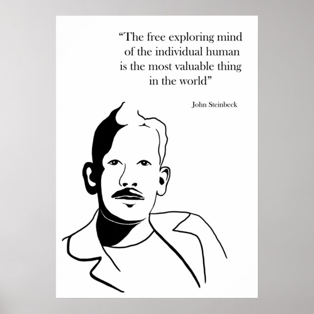 Póster John Steinbeck (Frente)
