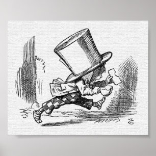 Póster John Tenniel El sombrío odio hacia Alicia en el pa