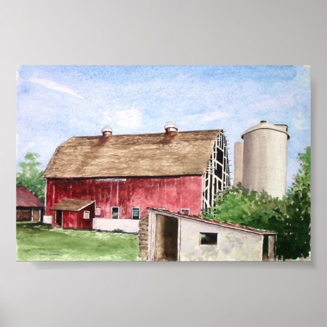 Póster John Trescher Barn-poster (Frente)