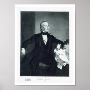 Póster John Tyler, décimo presidente de los Estados Unido