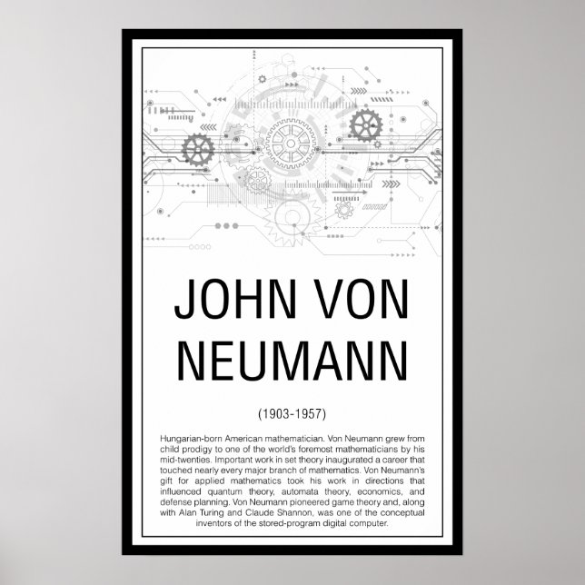 Póster John von Neumann (Frente)