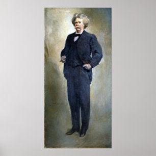 Póster John White Alexander Samuel L. Clemens Mark Twain