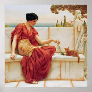 Póster John William Godward - El Favorito