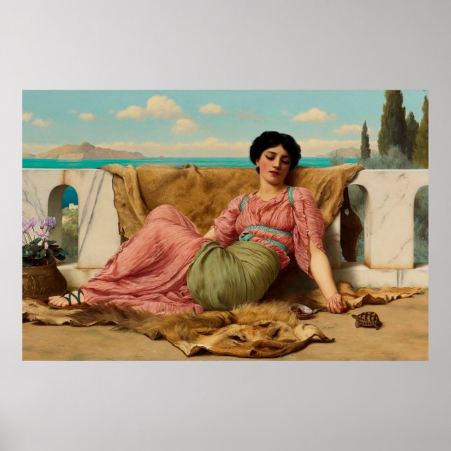 Póster John William Godward: El mascota silencioso (Frente)