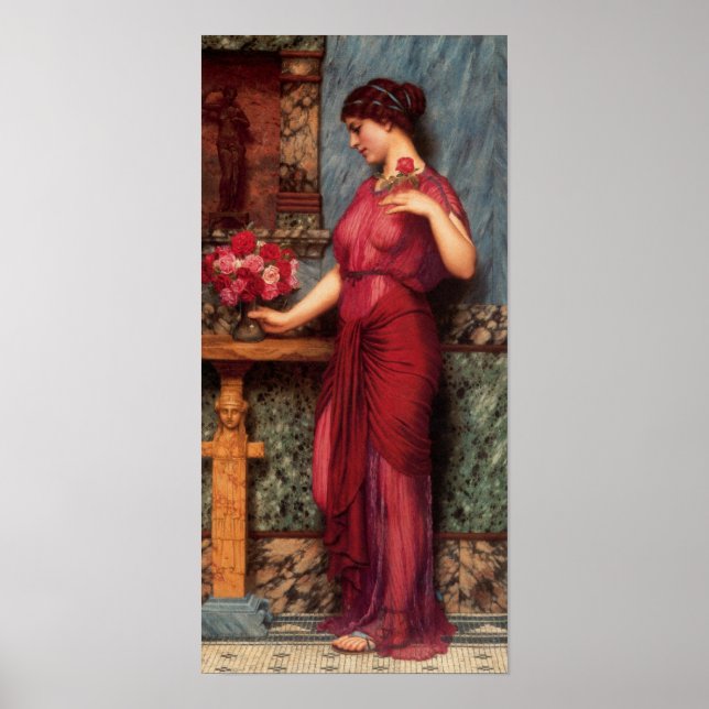 Póster John William Godward - Una oferta (Frente)