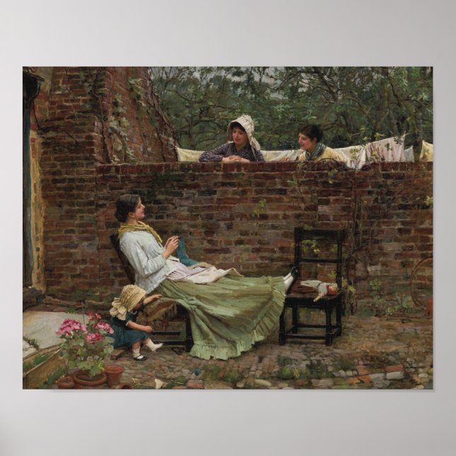Póster John William Waterhouse - Buenos vecinos (Frente)