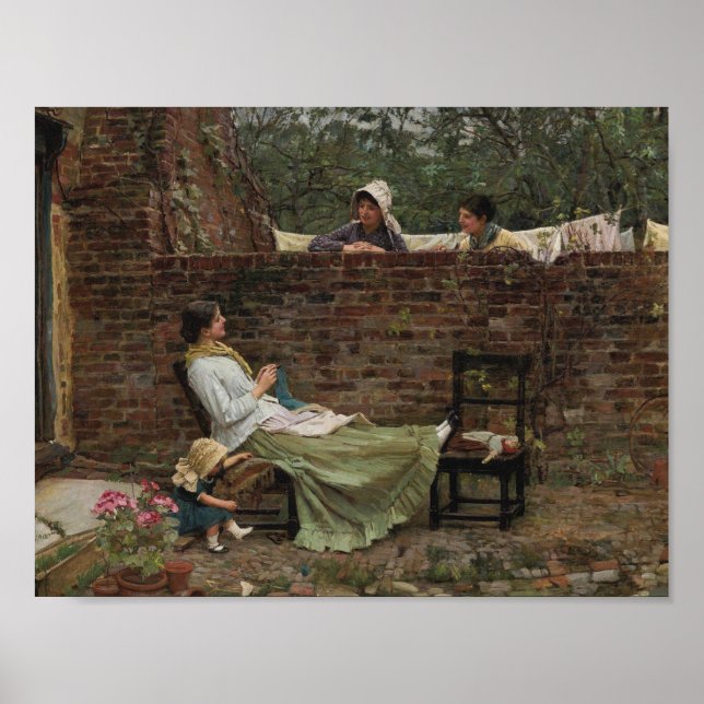 Póster John William Waterhouse - Buenos vecinos (Frente)