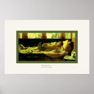 Póster ~ John William Waterhouse de Dolce Niente lejano