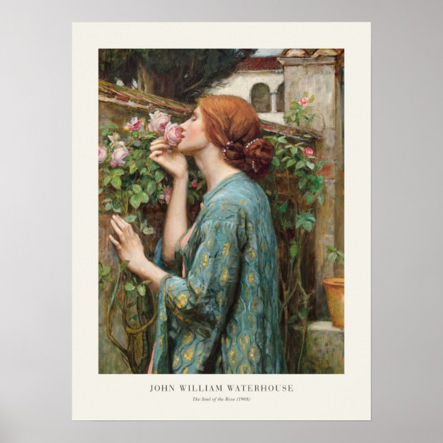 Póster John William Waterhouse El alma del Rosa 1908 (Frente)