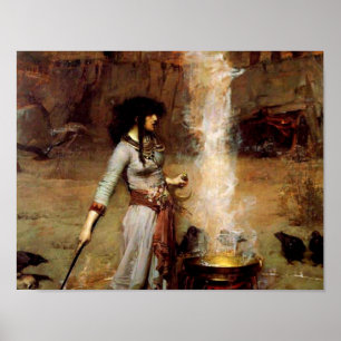 Póster John William Waterhouse El Círculo Mágico