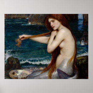 Póster John William Waterhouse Mermaid