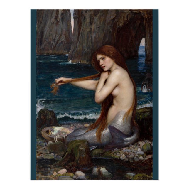 Póster John William Waterhouse Mermaid CC0795 (Anverso)