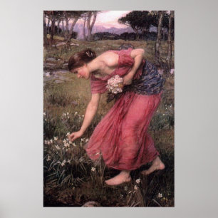 Póster John William Waterhouse - Narcissus - Imprimir