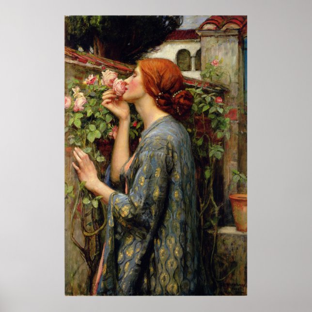 Póster John William Waterhouse Soul del Rosa (Frente)