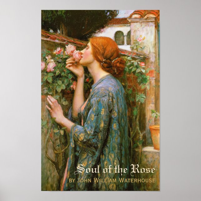 Póster John William Waterhouse Soul del Rosa de 1908 (Frente)