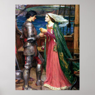 Póster John William Waterhouse Tristán e Isolda