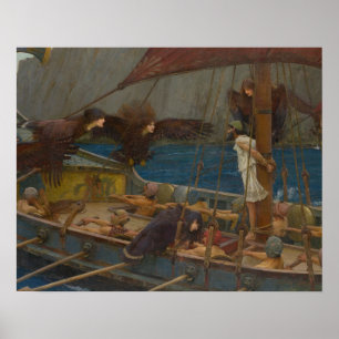 Póster John William Waterhouse - Ulises y las sirenas