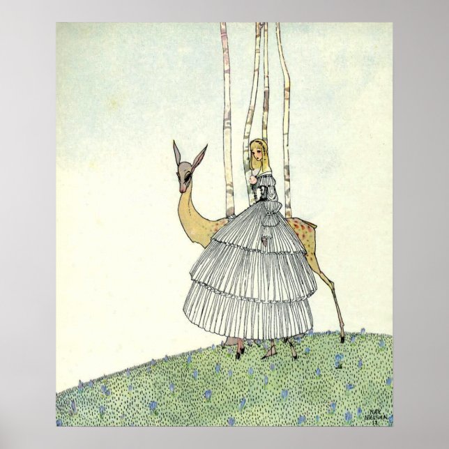 Póster John y los fantasmas de Kay Nielsen (Frente)