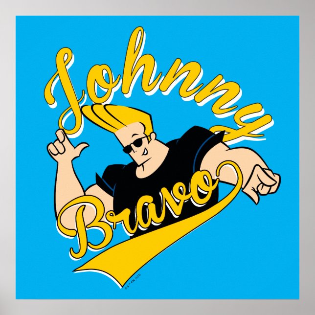 Póster Johnny Bravo Athletic Graphic (Frente)