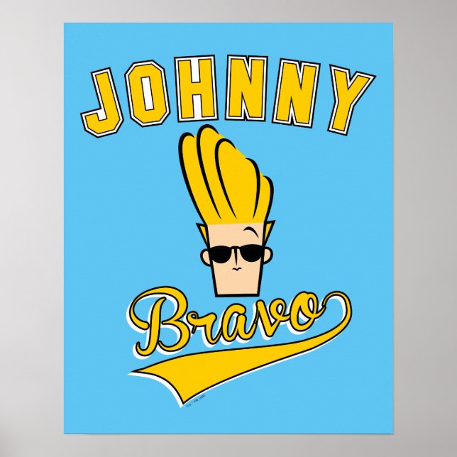 Póster Johnny Bravo Collegiate Gráfico (Frente)