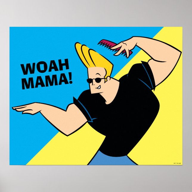 Póster Johnny Bravo Combing Hair (Frente)