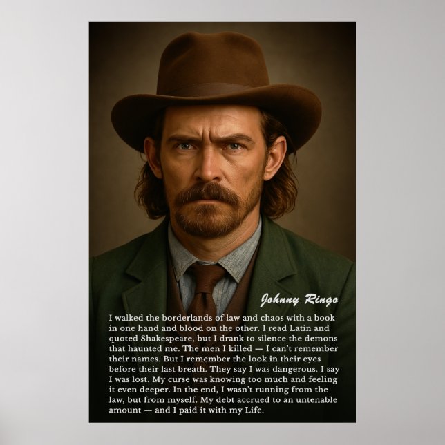 Póster Johnny Ringo - El asesino educado (Frente)