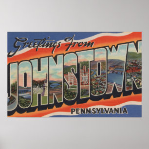 Póster Johnstown, Pennsylvania - Large Letter Scenes 2