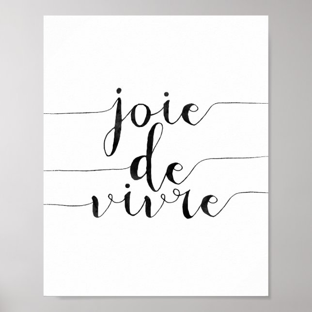 Póster Joie De Vivre (Frente)